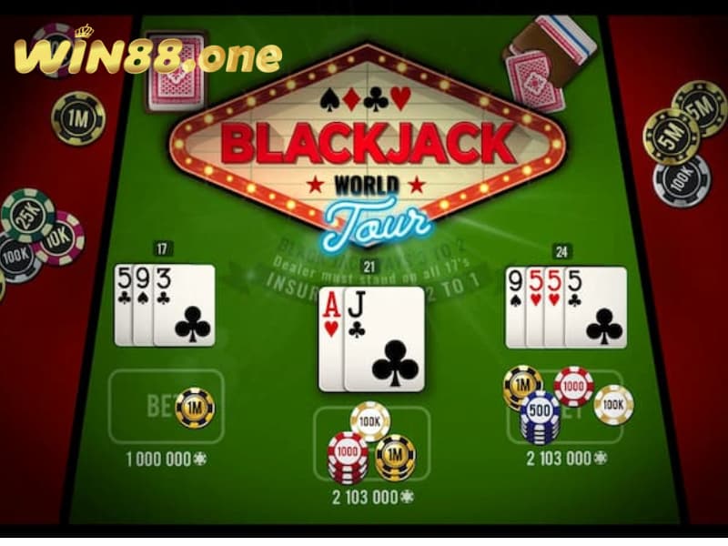Game Black Jack tại Casino Win88